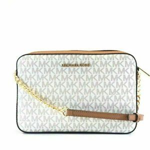 Michael Kors Jet Set Item Large EW Crossbody Vanilla